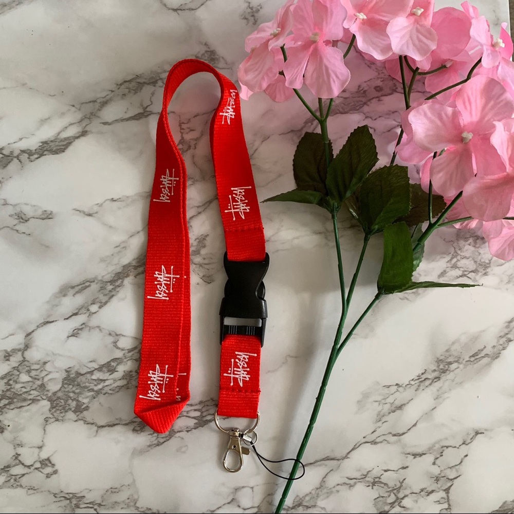 Brand new Red Stussy Lanyard